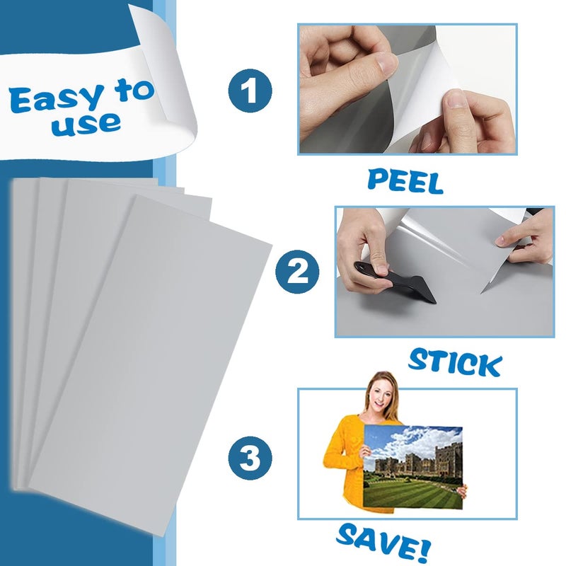 QIKSION 48 Sheets Puzzle Saver Sheets  Preserve 8 ? 1000 Puzzle Saver Peel and Stick  Puzzle Sticker Sheets No Stress & No Mess  Puzzle Glue Sheets and Frame to Preserve Your Finished 2000  1000  500 Puzzle - Image 3
